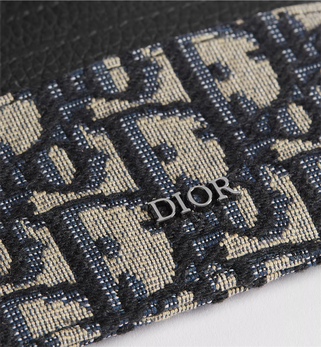Dior Card Holder Beige and Black